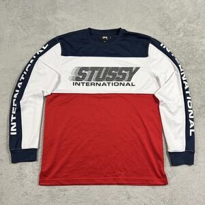 Stussy International Jersey Shirt Mens Medium Long Sleeve